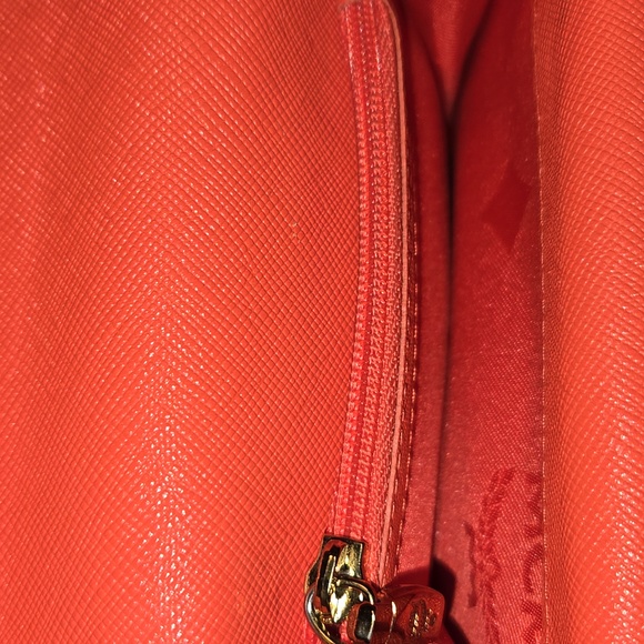 MCM Leather Orange Wallet with Gold Accents - Picture 3 of 11